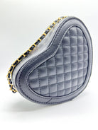 Quilted Heart Clutch-320 Bags-HND Wholesale-Heathered Boho Boutique, Women's Fashion and Accessories in Palmetto, FL