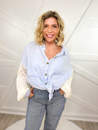 All That Top-120 LONG SLEEVE TOPS-POL-Heathered Boho Boutique, Women's Fashion and Accessories in Palmetto, FL