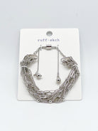 Layering The Chains Bracelet-310 Jewelry-Rough Sketch-Heathered Boho Boutique, Women's Fashion and Accessories in Palmetto, FL