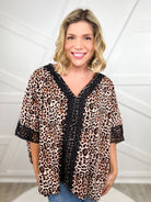 Unleashed Kimono Top-110 SHORT SLEEVE TOP-BIBI-Heathered Boho Boutique, Women's Fashion and Accessories in Palmetto, FL