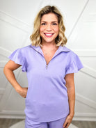 RESTOCK : Unstoppable Quarter Zip Top-110 Short Sleeve Top-Southern Grace-Heathered Boho Boutique, Women's Fashion and Accessories in Palmetto, FL