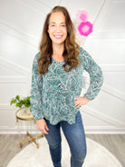 DOORBUSTER: Leaf It To Me Top-120 Long Sleeve Tops-White Birch-Heathered Boho Boutique, Women's Fashion and Accessories in Palmetto, FL