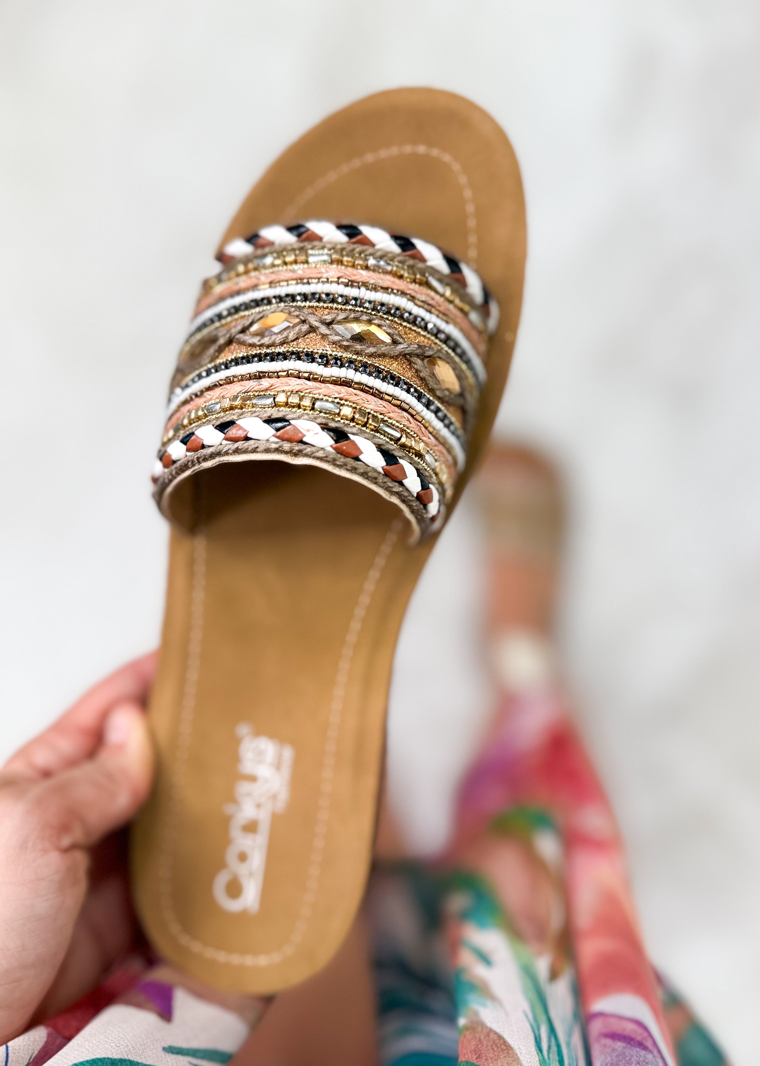 Vacation Mode Sandals - Bronze-350 Shoes-Corkys-Heathered Boho Boutique, Women's Fashion and Accessories in Palmetto, FL