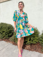 Modern Muse Dress-230 DRESSES/JUMPSUITS/ROMPERS-Umgee-Heathered Boho Boutique, Women's Fashion and Accessories in Palmetto, FL