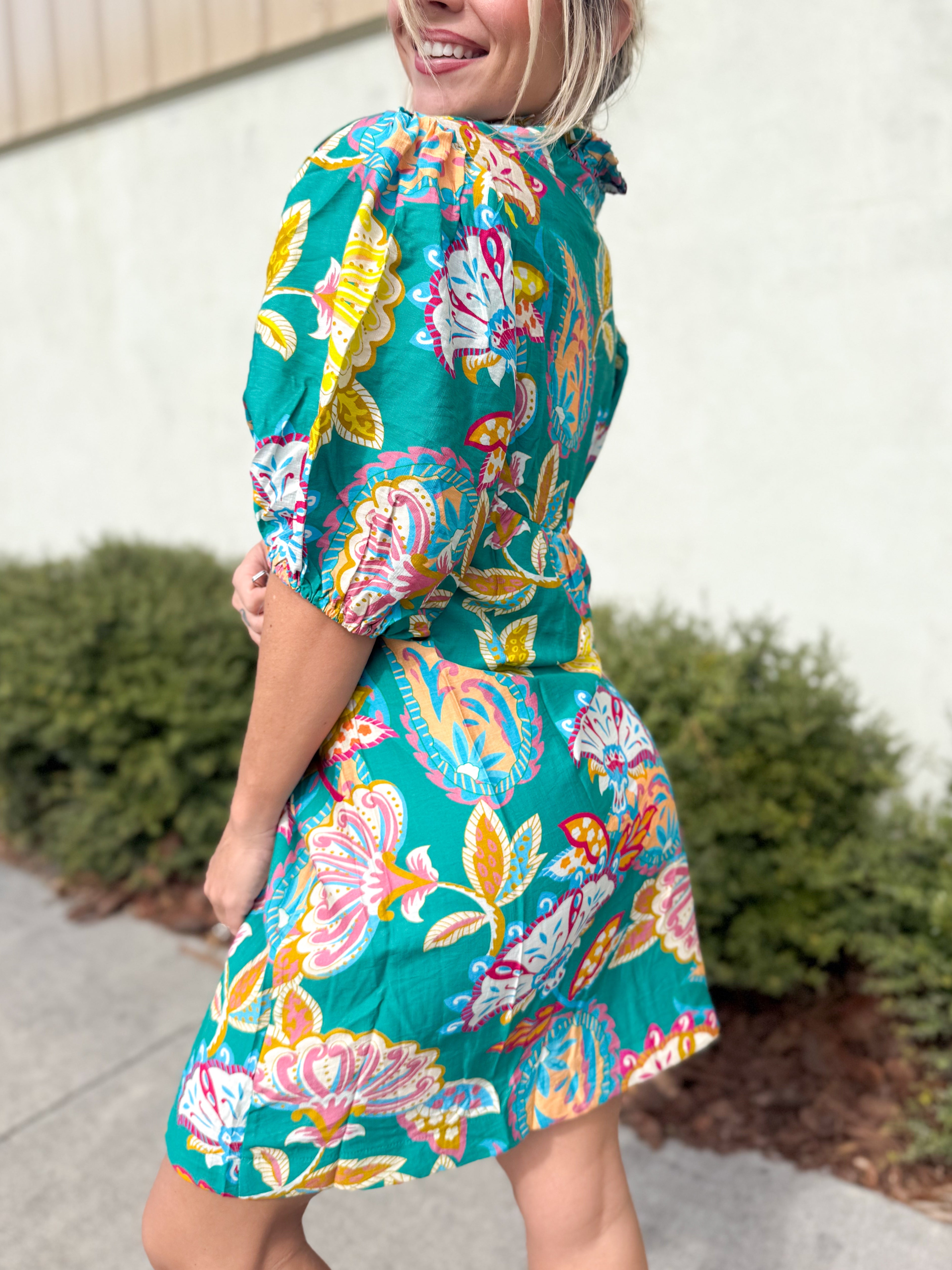 Modern Muse Dress-230 DRESSES/JUMPSUITS/ROMPERS-Umgee-Heathered Boho Boutique, Women's Fashion and Accessories in Palmetto, FL