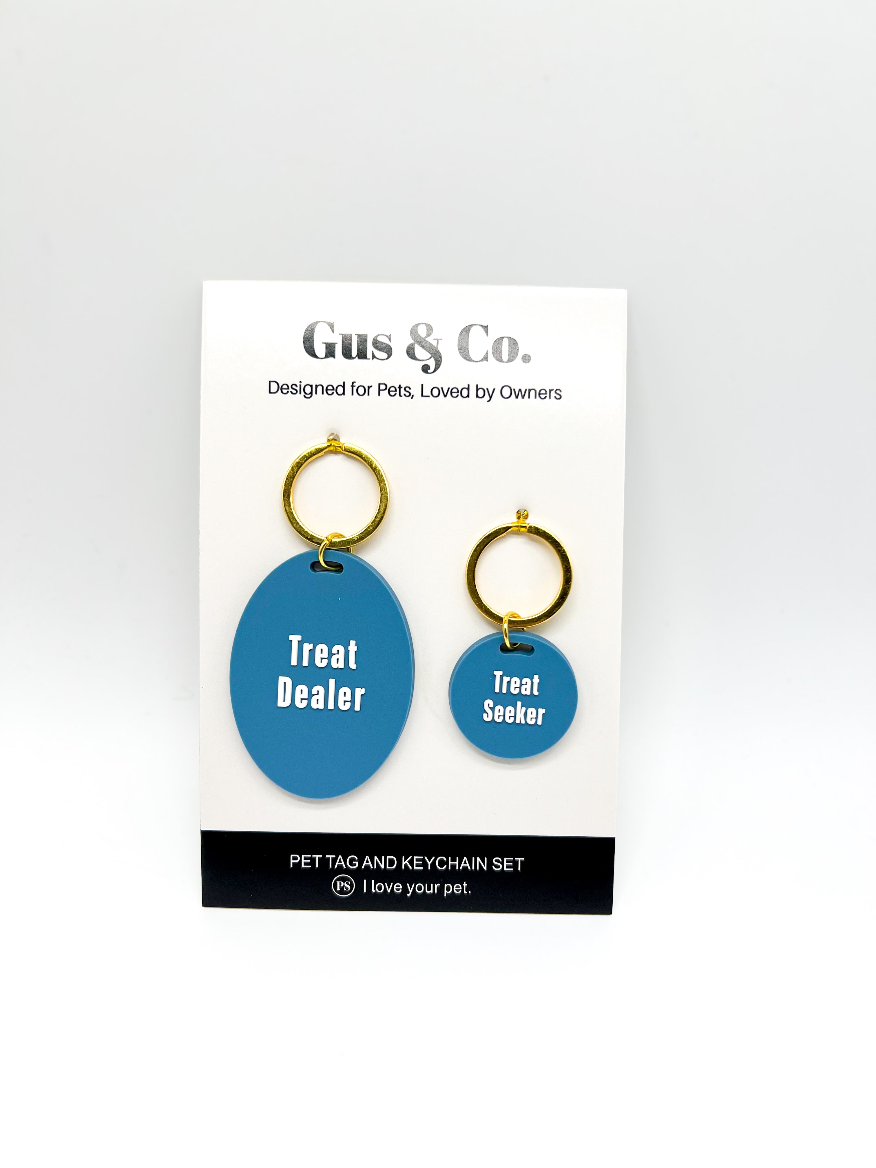 Gus & Co. Dog Tag & Keychain Set-340 Other Accessories-PRETTY SIMPLE-Heathered Boho Boutique, Women's Fashion and Accessories in Palmetto, FL