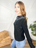 End Game Mesh Top-120 Long Sleeve Tops-Davi & Dani-Heathered Boho Boutique, Women's Fashion and Accessories in Palmetto, FL