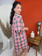 Plaidly Perfect Dress-230 DRESSES/JUMPSUITS/ROMPERS-Solution-Heathered Boho Boutique, Women's Fashion and Accessories in Palmetto, FL
