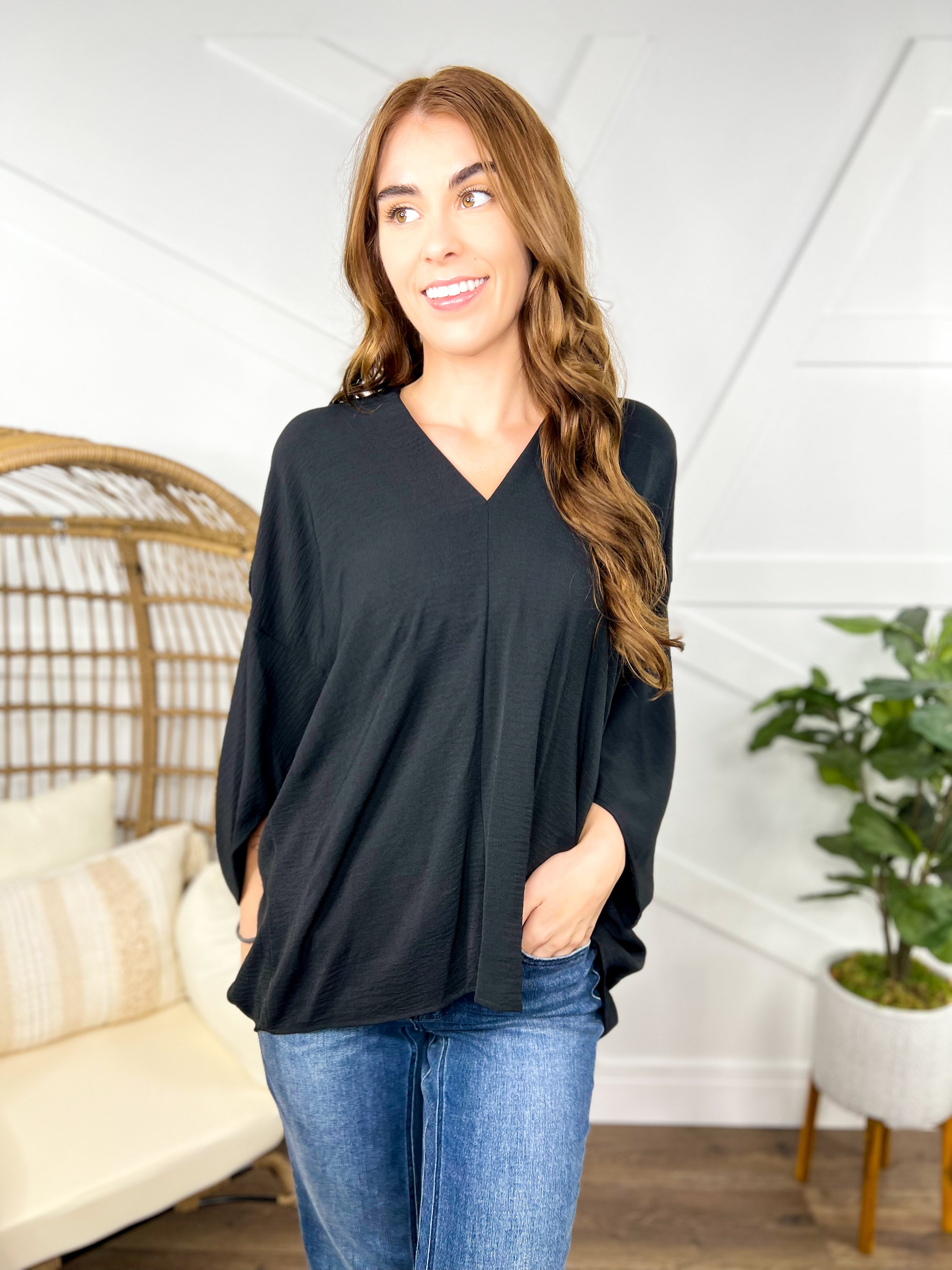 RESTOCK: All Business Top-110 Short Sleeve Top-First Love-Heathered Boho Boutique, Women's Fashion and Accessories in Palmetto, FL