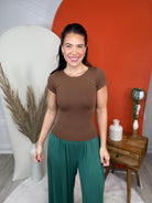 Restock: Perfect Staple Top-110 Short Sleeve Top-YELETE-Heathered Boho Boutique, Women's Fashion and Accessories in Palmetto, FL