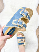 Denim Bowie Platform Sandals-350 Shoes-Mia Shoes-Heathered Boho Boutique, Women's Fashion and Accessories in Palmetto, FL