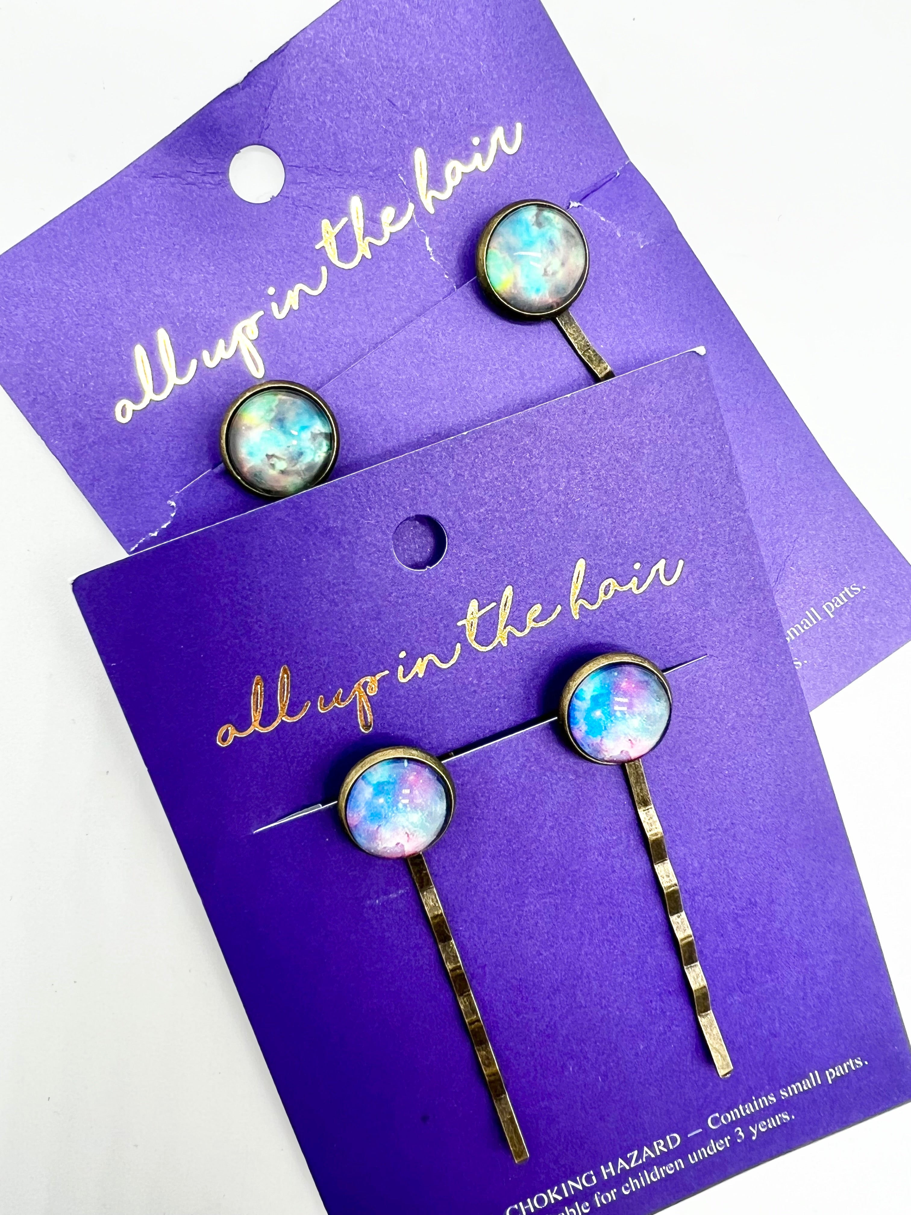 Galaxy Bobby Pins-340 Other Accessories-All Up in the Hair-Heathered Boho Boutique, Women's Fashion and Accessories in Palmetto, FL