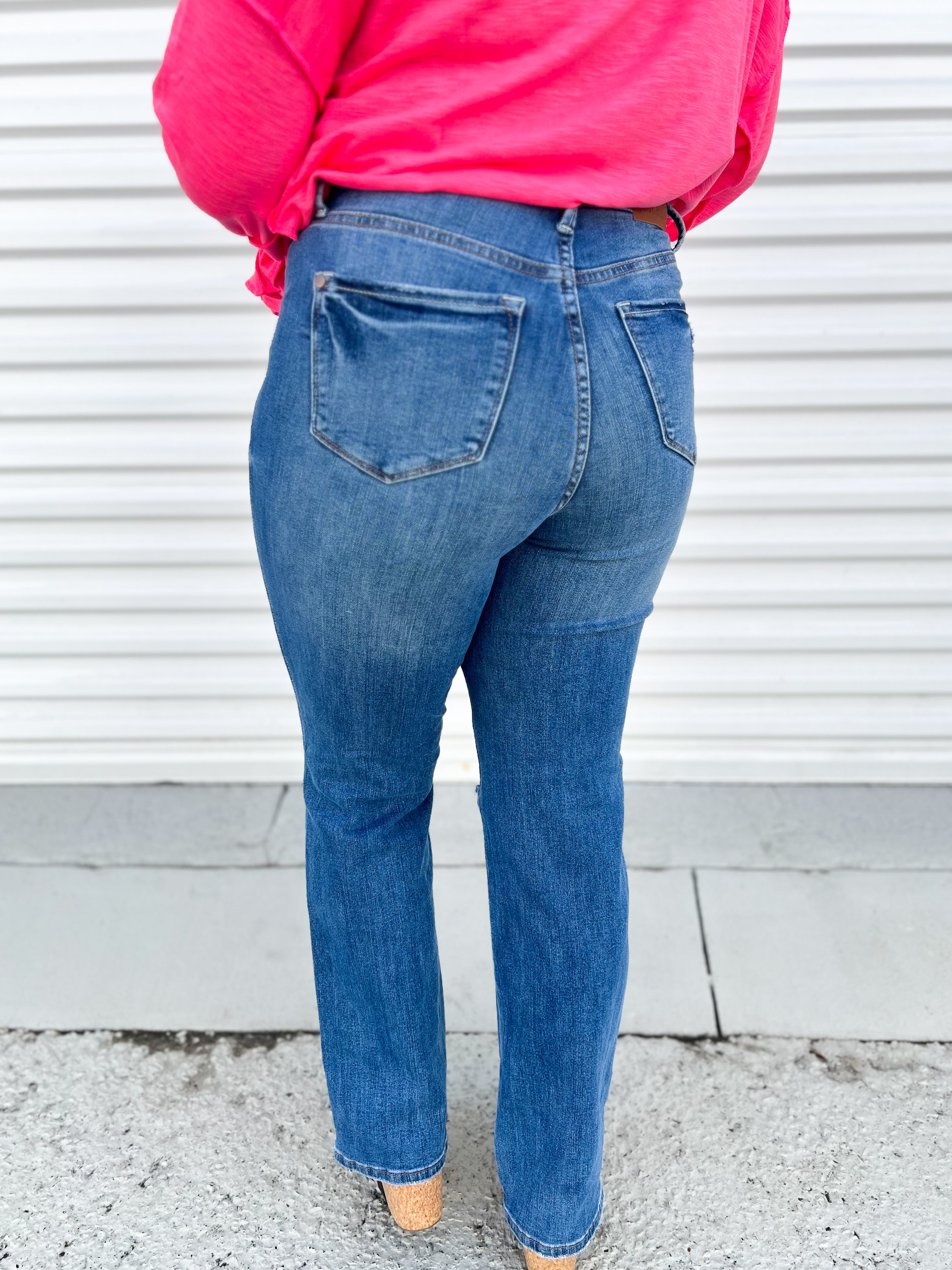 Elevated TUMMY CONTROL Straight Leg by Judy Blue-190 Jeans-Judy Blue-Heathered Boho Boutique, Women's Fashion and Accessories in Palmetto, FL