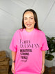 I Am Woman Graphic Tee -065-130 Graphic Tees-Heathered Boho-Heathered Boho Boutique, Women's Fashion and Accessories in Palmetto, FL