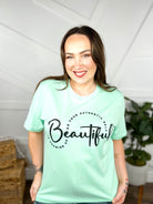 Beautiful Graphic Tee-110 Short Sleeve Top-Heathered Boho-Heathered Boho Boutique, Women's Fashion and Accessories in Palmetto, FL