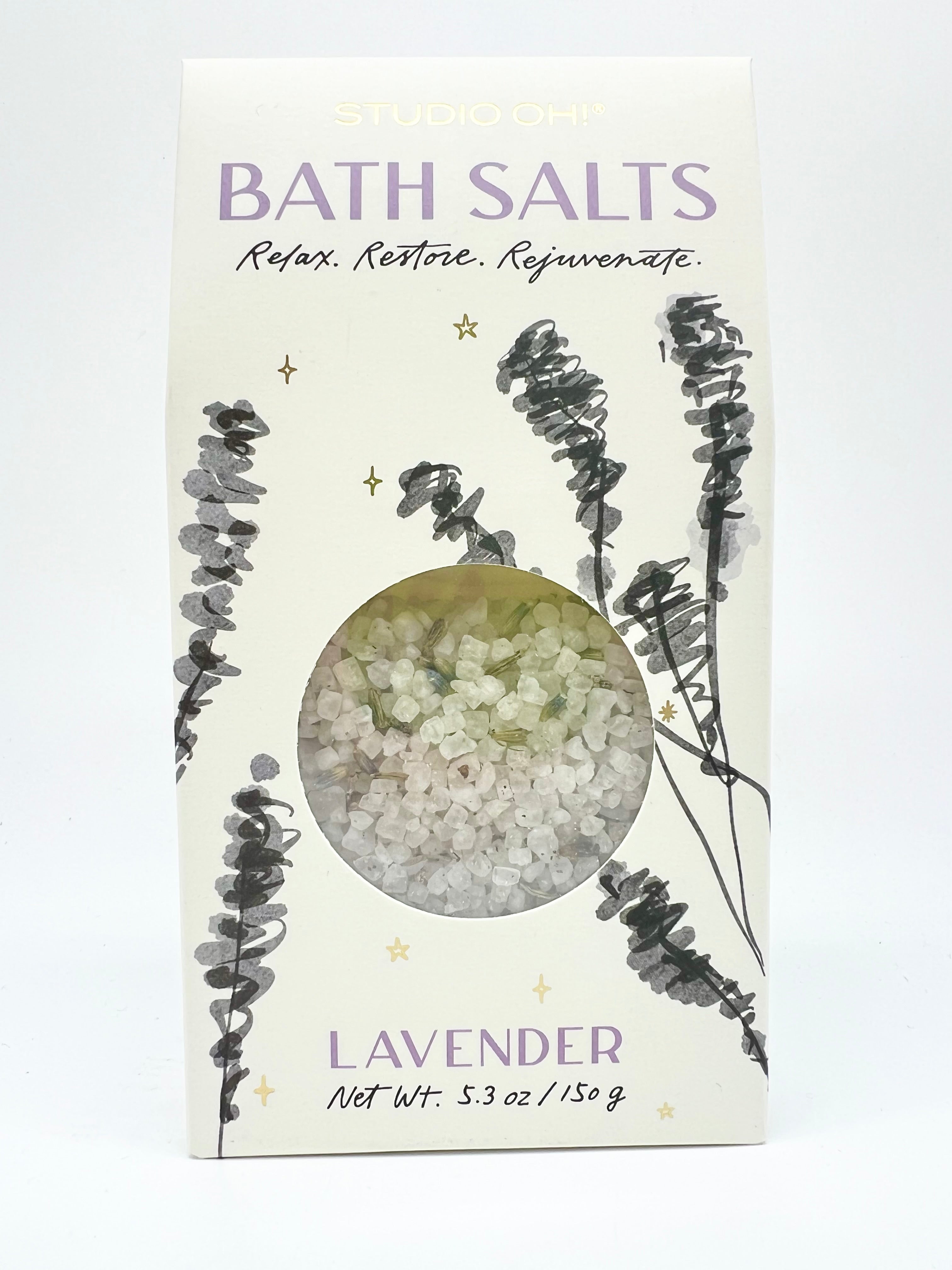 Lavender Scented Bath Salts-340 Other Accessories-Studio Oh!-Heathered Boho Boutique, Women's Fashion and Accessories in Palmetto, FL