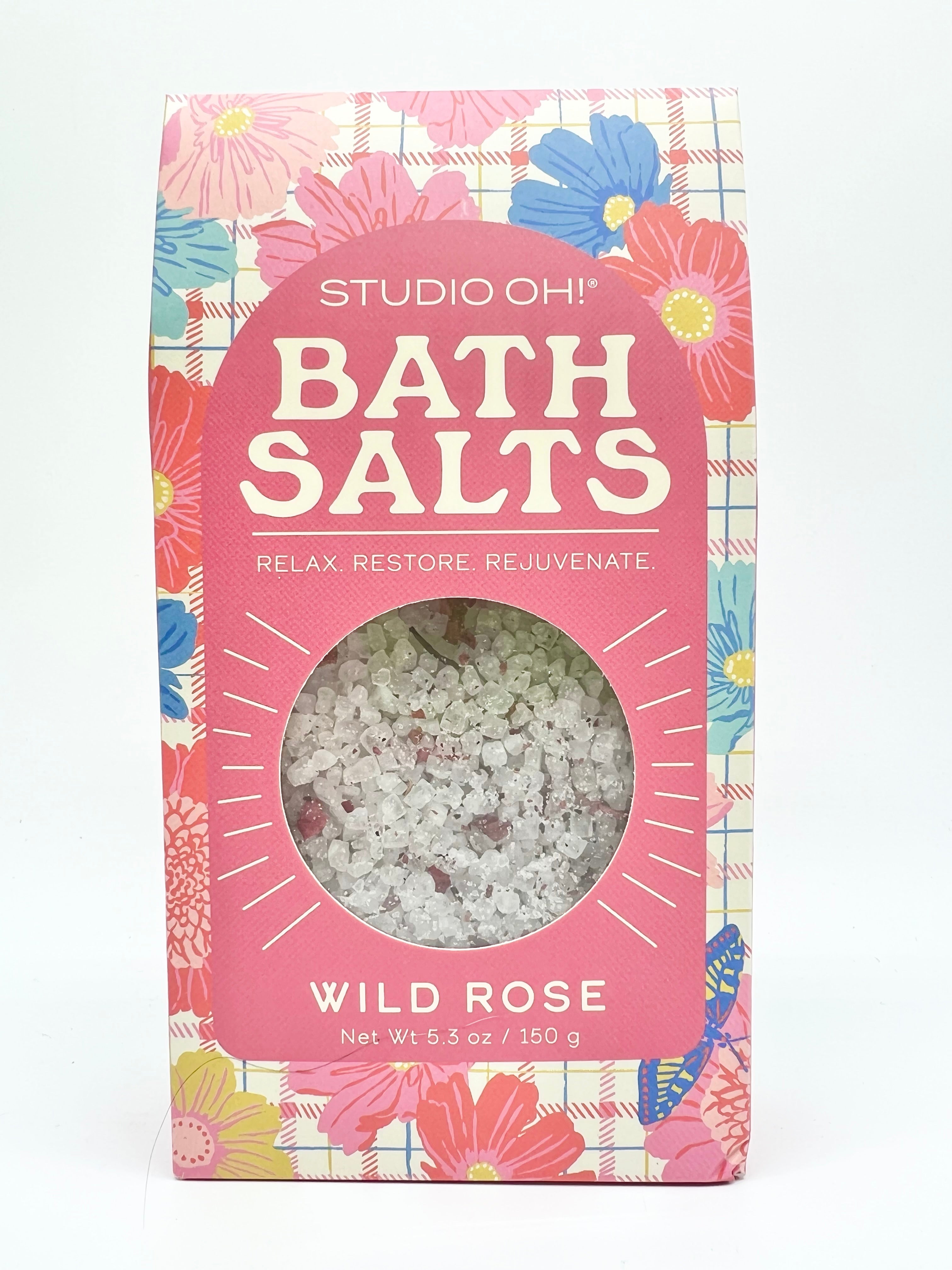 Wild Rose Scented Bath Salts-340 Other Accessories-Studio Oh!-Heathered Boho Boutique, Women's Fashion and Accessories in Palmetto, FL