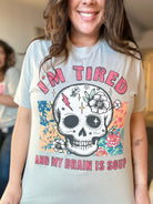 Brain is Soup Graphic Tee-130 Graphic Tees-Heathered Boho-Heathered Boho Boutique, Women's Fashion and Accessories in Palmetto, FL