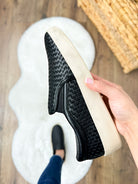 I'm Weaving Slip Ons - Black-350 Shoes-Corkys-Heathered Boho Boutique, Women's Fashion and Accessories in Palmetto, FL