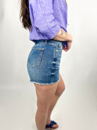 Model Status Shorts by Judy Blue-160 shorts-Judy Blue-Heathered Boho Boutique, Women's Fashion and Accessories in Palmetto, FL