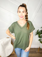 Lucy Waffle Knit Top-110 Short Sleeve Top-Southern Grace-Heathered Boho Boutique, Women's Fashion and Accessories in Palmetto, FL