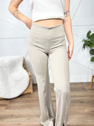 Lifestyle Flared Yoga Pants-150 PANTS-Rae Mode-Heathered Boho Boutique, Women's Fashion and Accessories in Palmetto, FL