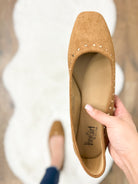 Just in Time Flats - Tobacco Faux Suede-350 Shoes-Corkys-Heathered Boho Boutique, Women's Fashion and Accessories in Palmetto, FL