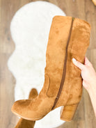 Hot Date Boots - Tobacco Faux Suede-350 Shoes-Corkys-Heathered Boho Boutique, Women's Fashion and Accessories in Palmetto, FL