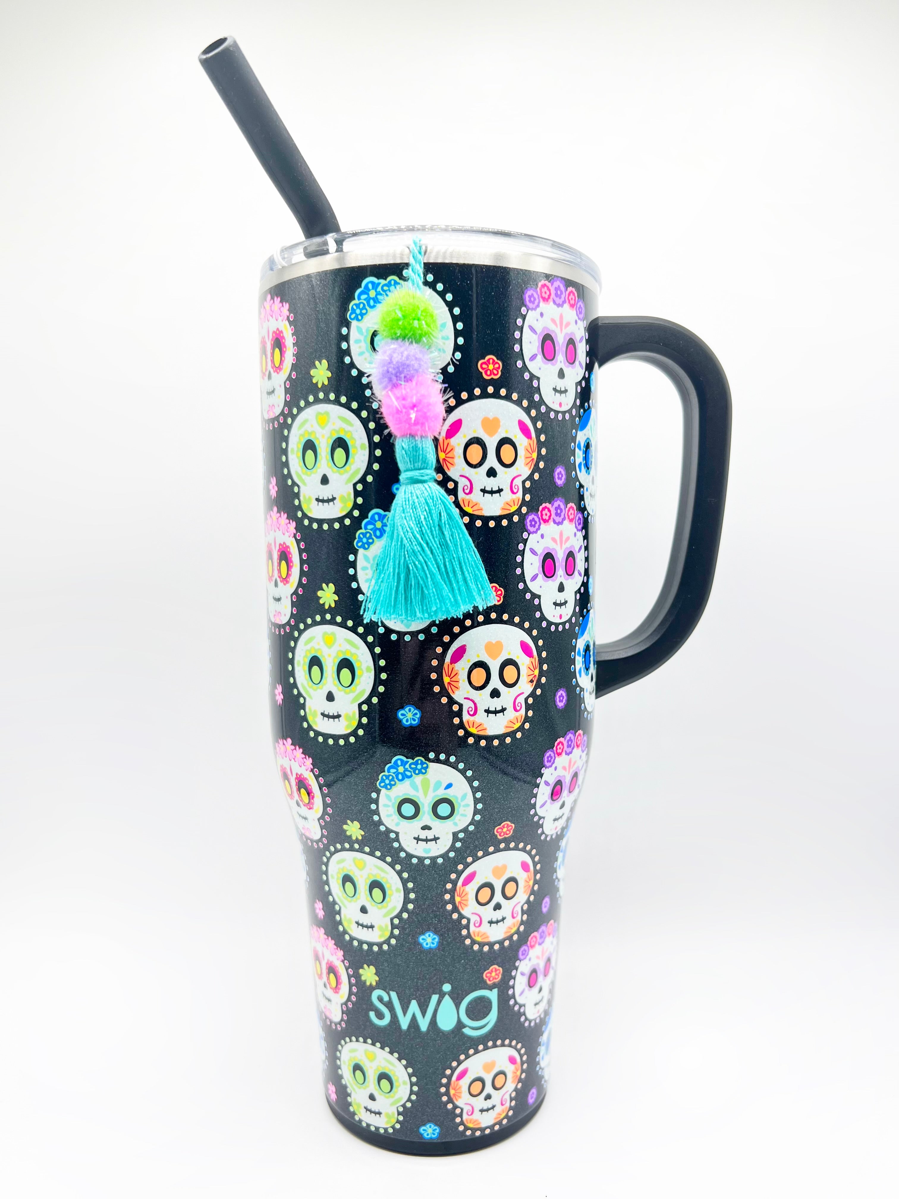 Sugar Skull Swig-340 Other Accessories-Swig-Heathered Boho Boutique, Women's Fashion and Accessories in Palmetto, FL