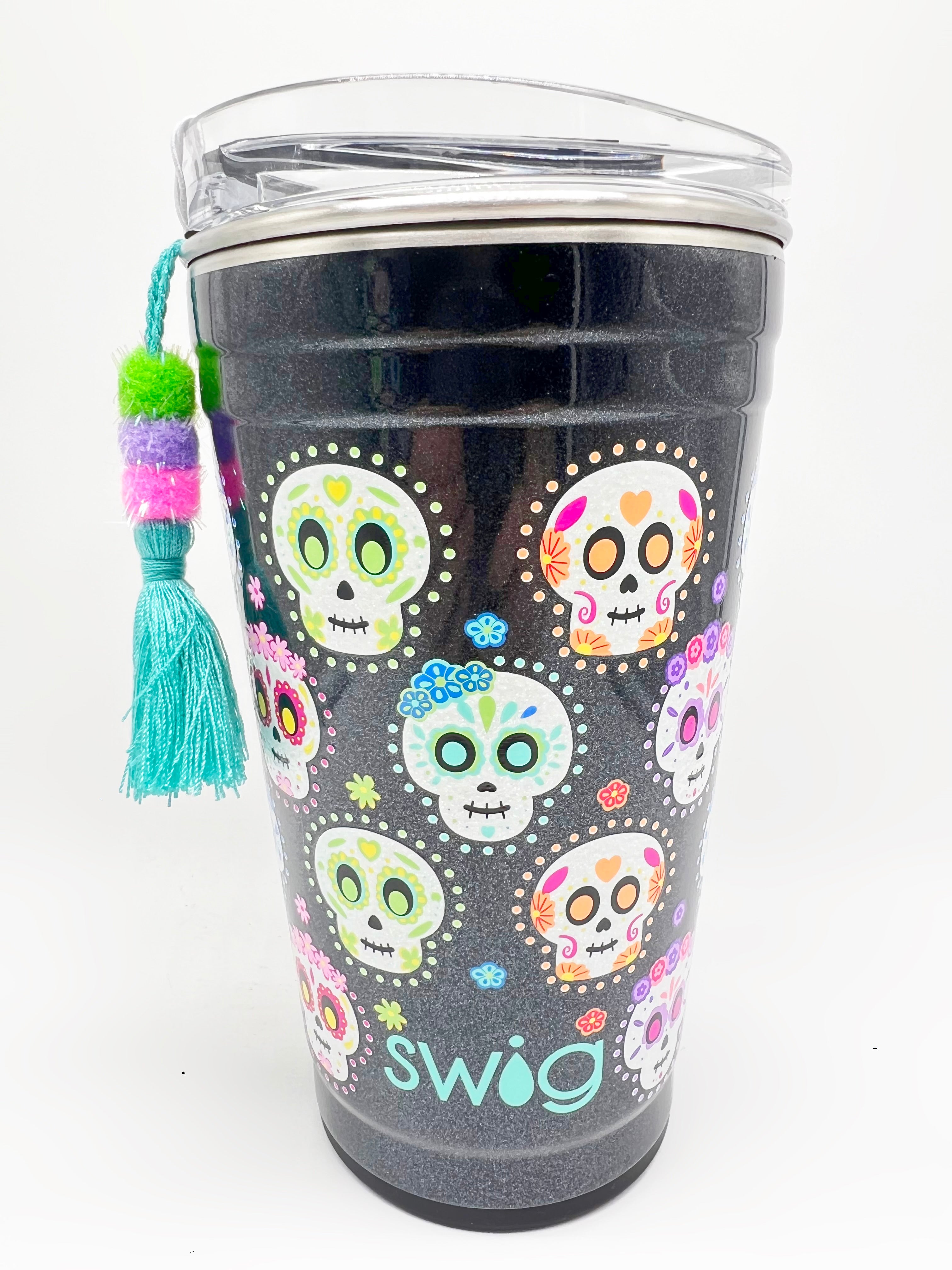 Sugar Skull Swig-340 Other Accessories-Swig-Heathered Boho Boutique, Women's Fashion and Accessories in Palmetto, FL