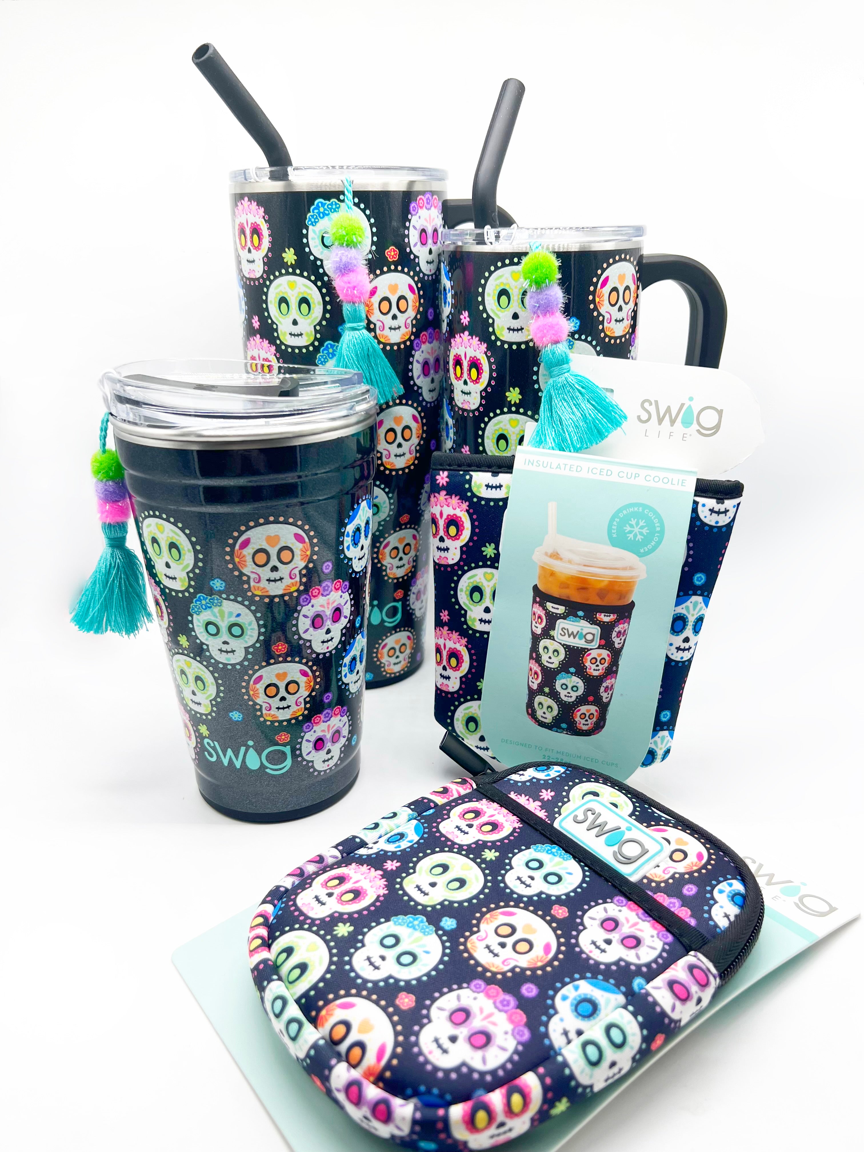 Sugar Skull Swig-340 Other Accessories-Swig-Heathered Boho Boutique, Women's Fashion and Accessories in Palmetto, FL