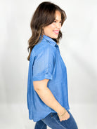 Picture Perfect Top-110 Short Sleeve Top-First Love-Heathered Boho Boutique, Women's Fashion and Accessories in Palmetto, FL