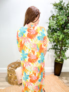 Tropical Bloom Dress-230 Dresses/Jumpsuits/Rompers-Easel-Heathered Boho Boutique, Women's Fashion and Accessories in Palmetto, FL