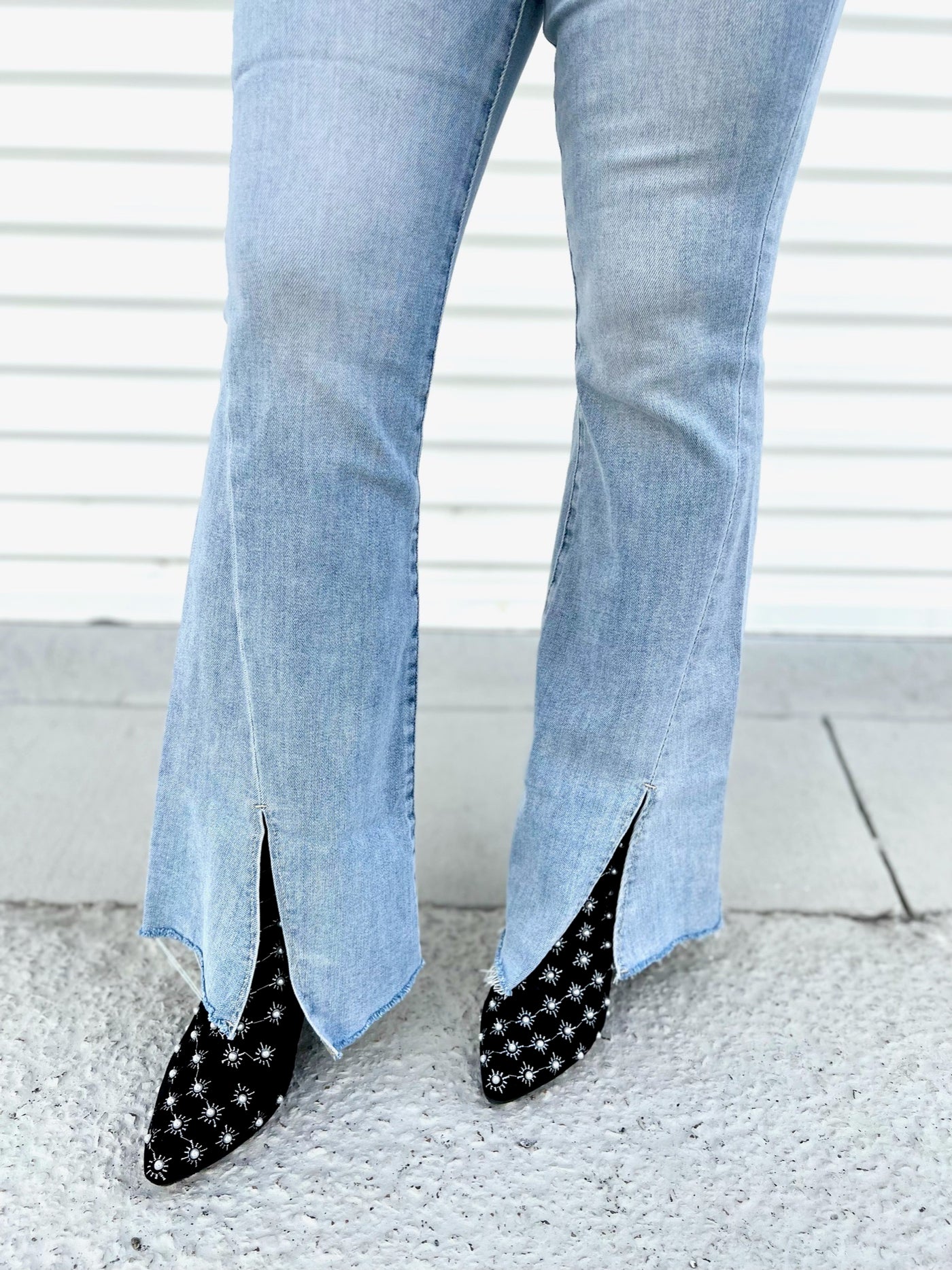 With a Twist Flare Jeans