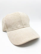 Women Corduroy Solid Color Baseball-330 Headwear-Accity-Heathered Boho Boutique, Women's Fashion and Accessories in Palmetto, FL