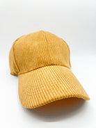 Women Corduroy Solid Color Baseball-330 Headwear-Accity-Heathered Boho Boutique, Women's Fashion and Accessories in Palmetto, FL