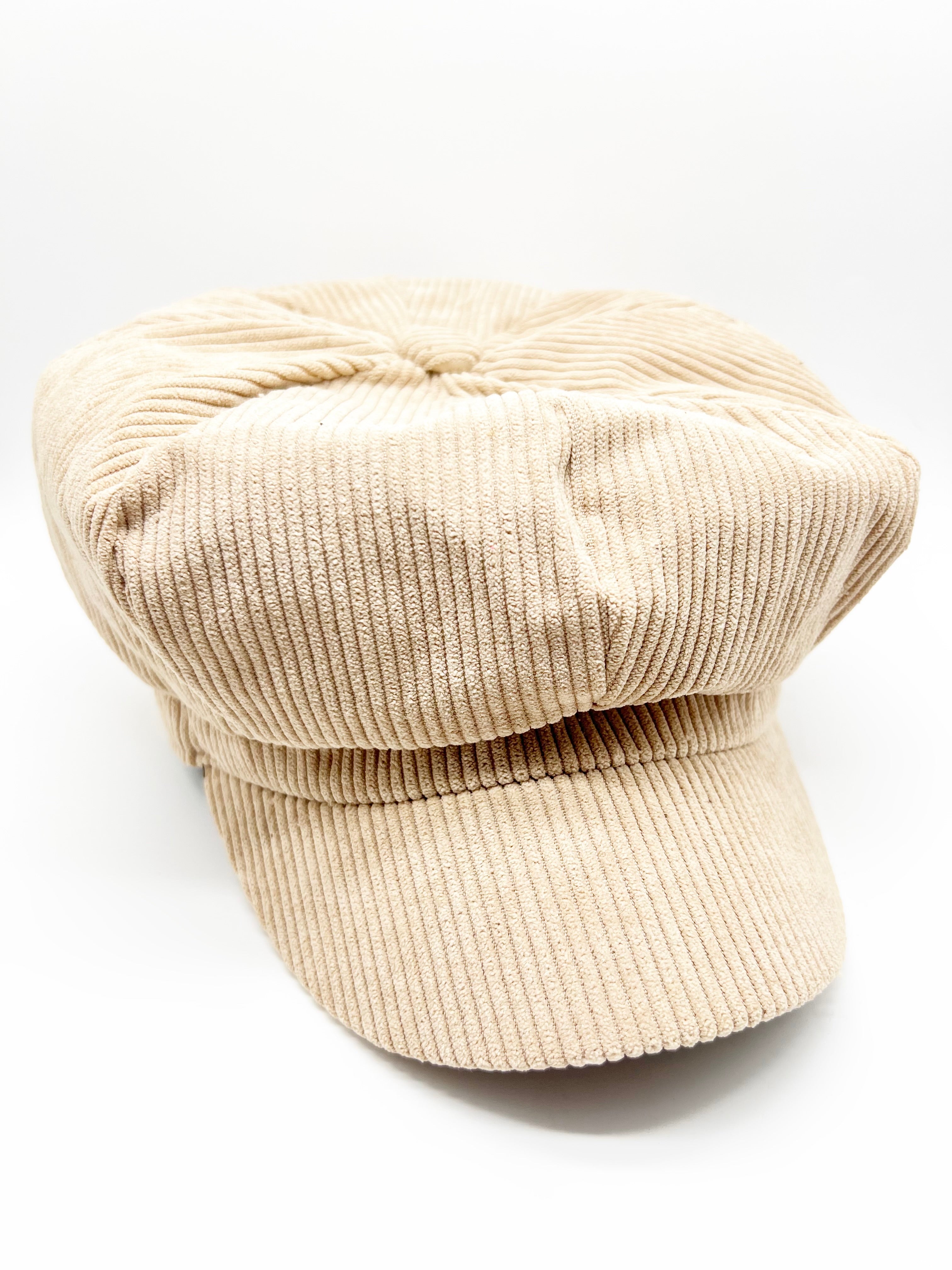 RESTOCK: Corduroy Casual Newsboy Cap-340 Other Accessories-Accity-Heathered Boho Boutique, Women's Fashion and Accessories in Palmetto, FL