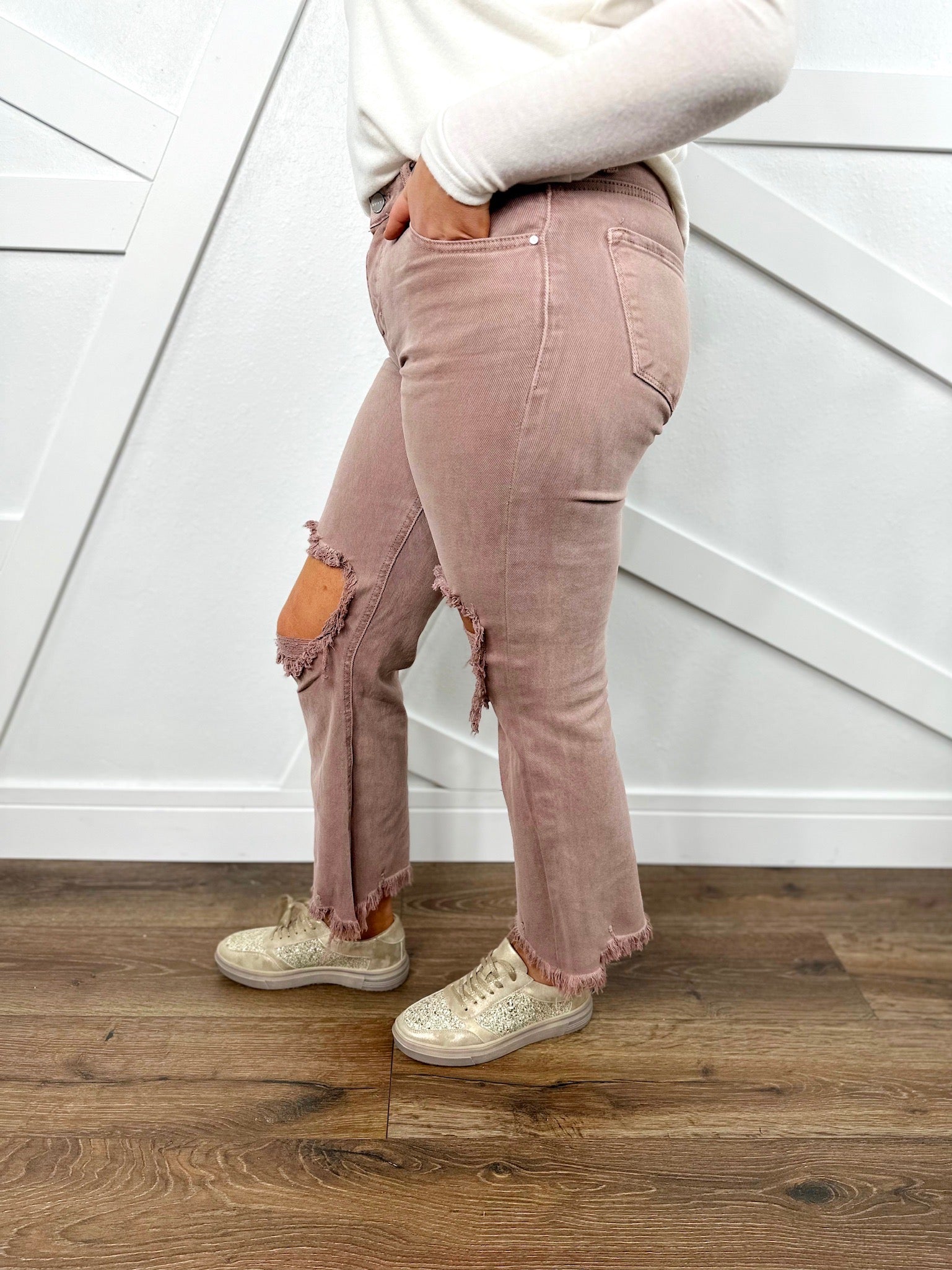 Defining Limits Straight Leg by Risen-190 Jeans-Risen Jeans-Heathered Boho Boutique, Women's Fashion and Accessories in Palmetto, FL