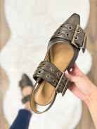 Grillo Pointed Flats - Dark Brown-350 SHOES-Fortune Dynamic-Heathered Boho Boutique, Women's Fashion and Accessories in Palmetto, FL