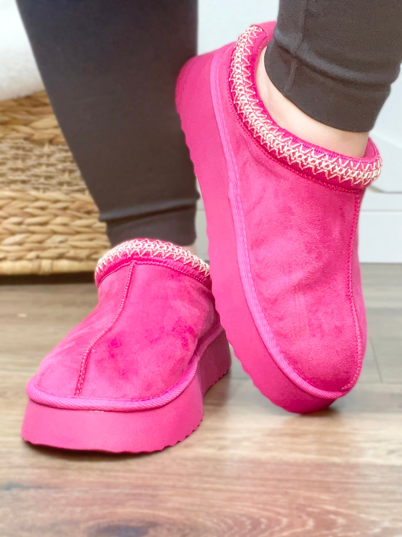 Yndigo Slippers - Bright Pink-350 Shoes-Mia Shoes-Heathered Boho Boutique, Women's Fashion and Accessories in Palmetto, FL