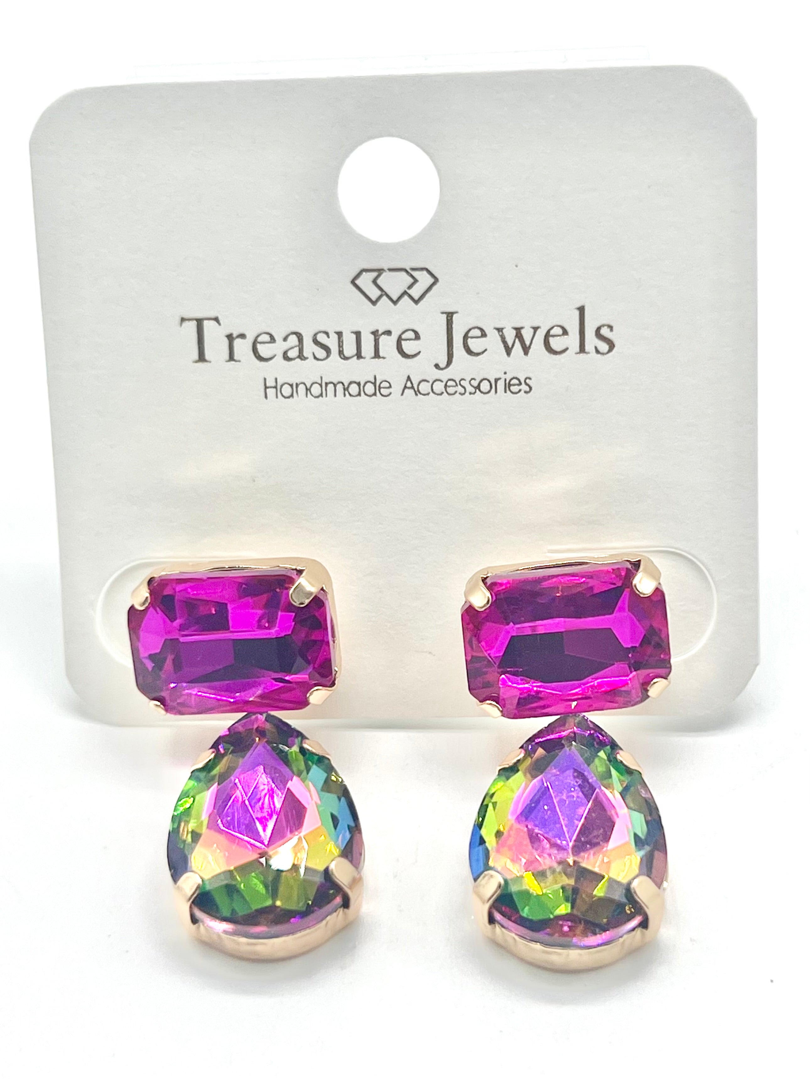 Glamorous Earrings-310 Jewelry-Treasure Jewels-Heathered Boho Boutique, Women's Fashion and Accessories in Palmetto, FL