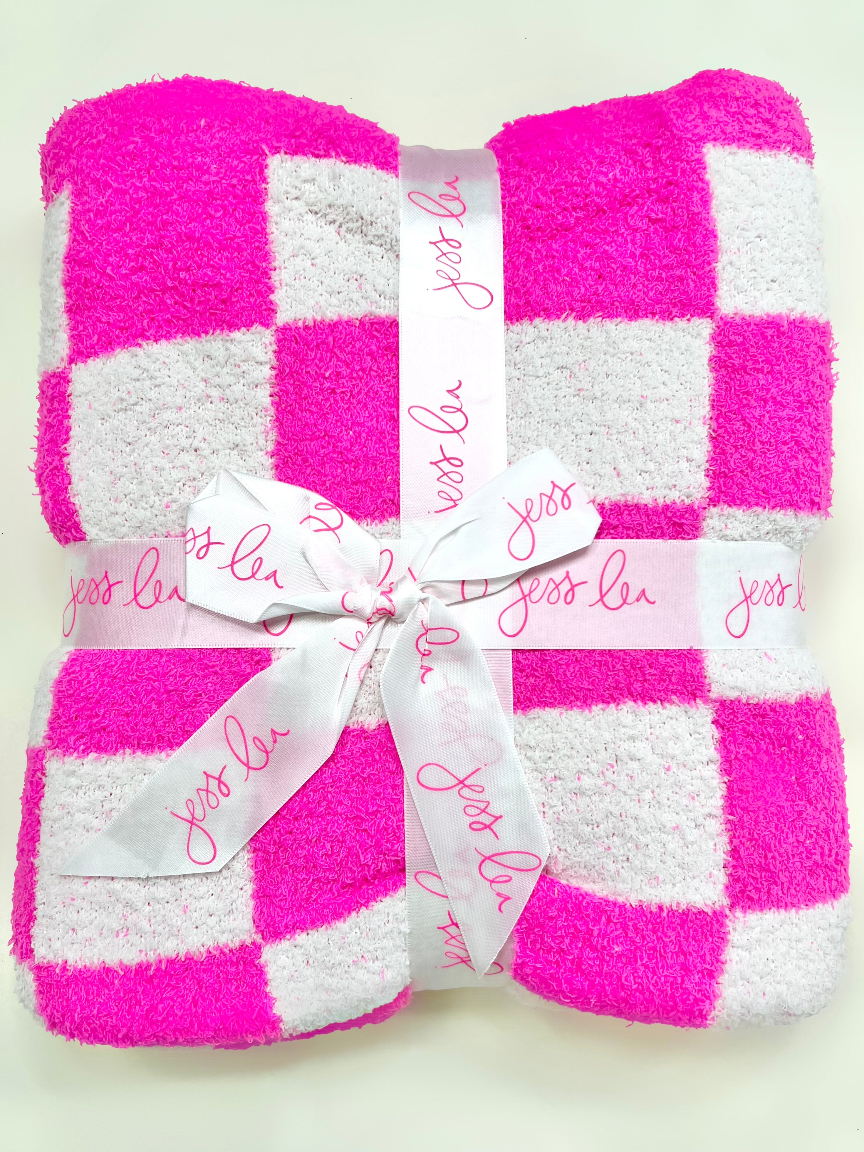 RESTOCK: Movie Marathon Checkered Blanket-340 Other Accessories-Jess Lea-Heathered Boho Boutique, Women's Fashion and Accessories in Palmetto, FL