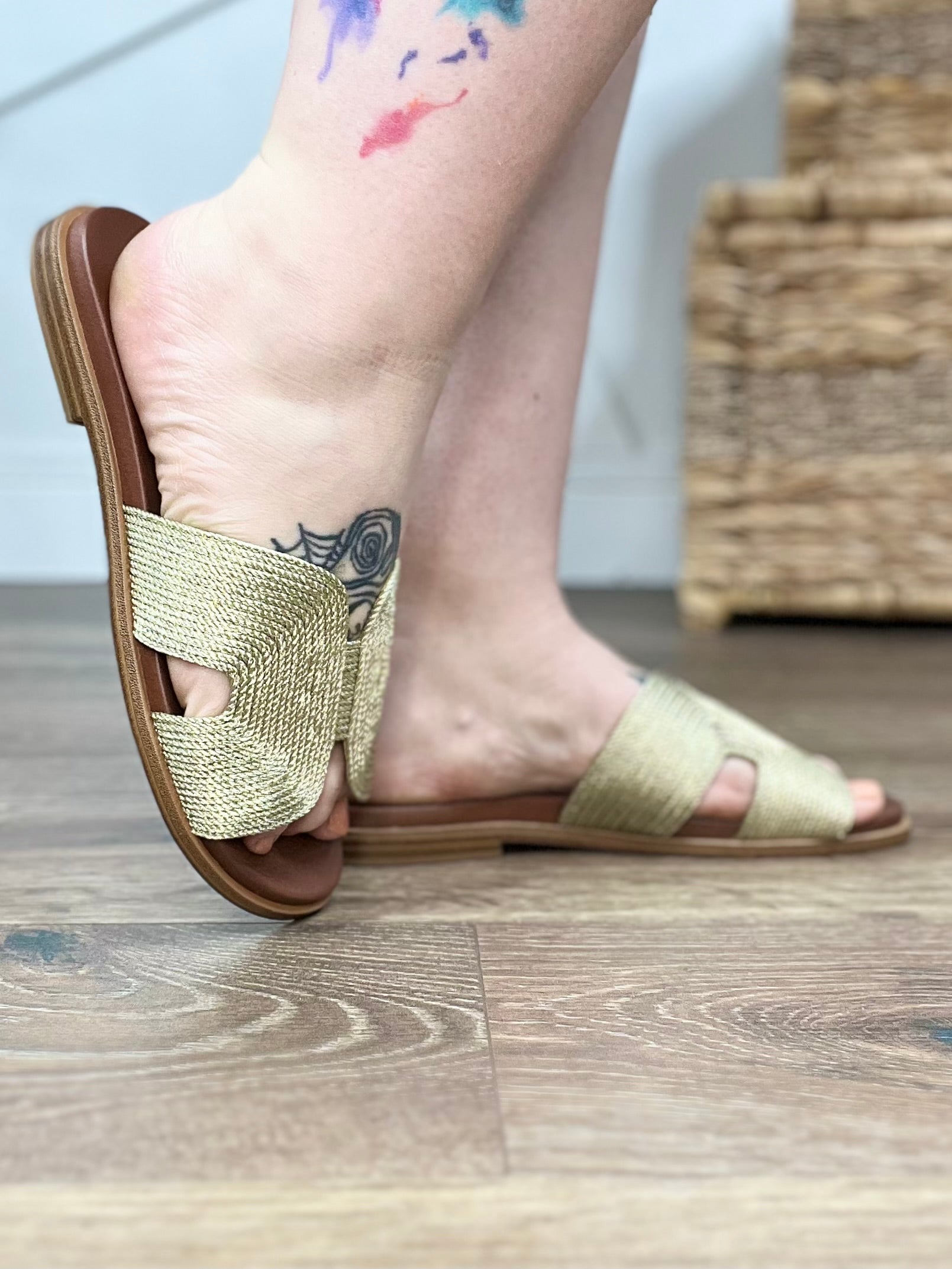 Soft Gold Perri Sandals-350 Shoes-Mia Shoes-Heathered Boho Boutique, Women's Fashion and Accessories in Palmetto, FL