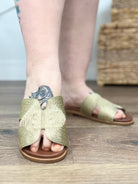 Soft Gold Perri Sandals-350 Shoes-Mia Shoes-Heathered Boho Boutique, Women's Fashion and Accessories in Palmetto, FL