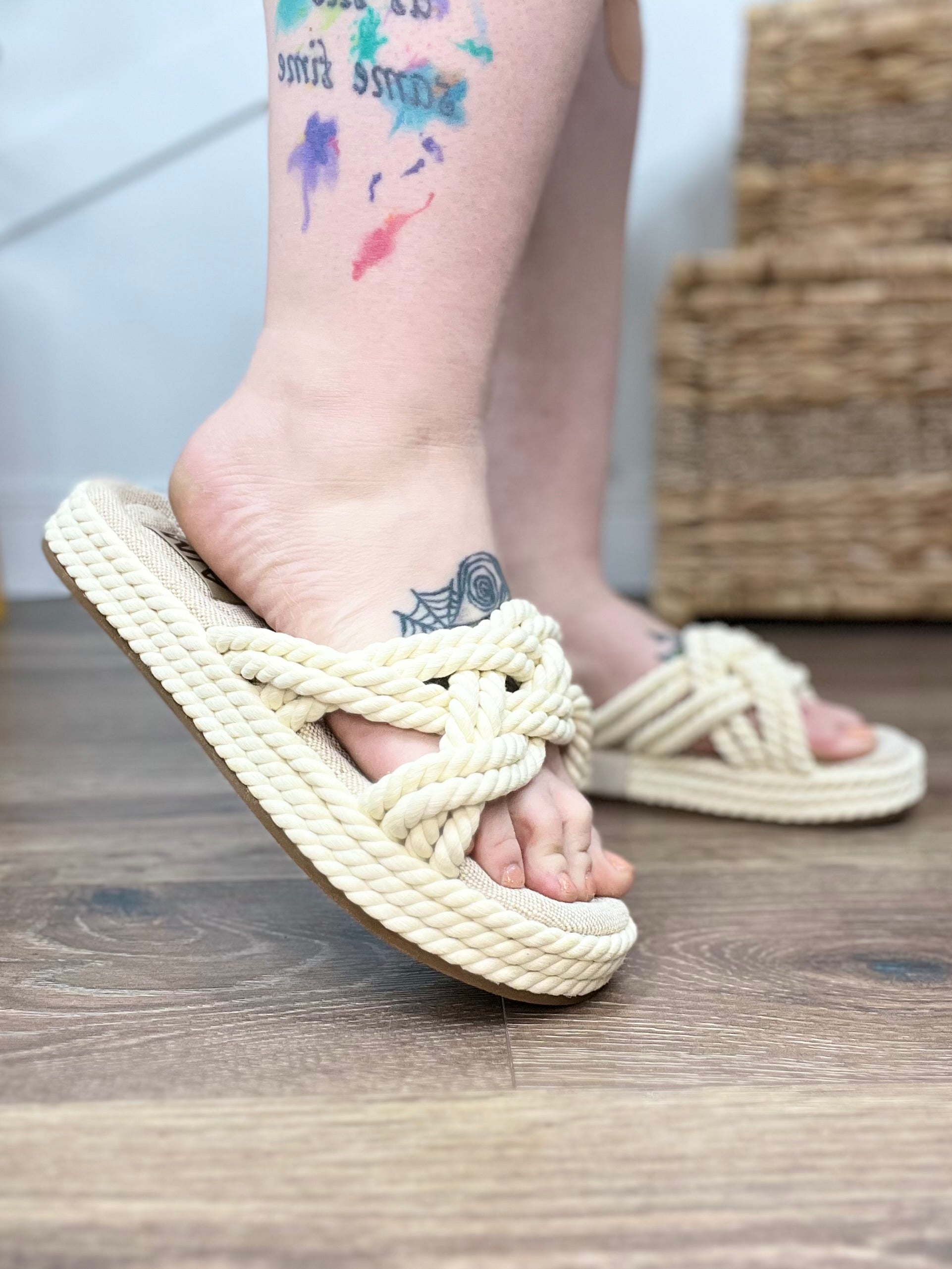 Off White Miko Sandals-350 Shoes-Mia Shoes-Heathered Boho Boutique, Women's Fashion and Accessories in Palmetto, FL