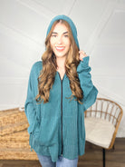 RESTOCK: Bring It Home Jacket-220 Cardigans/ Kimonos-Blumin-Heathered Boho Boutique, Women's Fashion and Accessories in Palmetto, FL