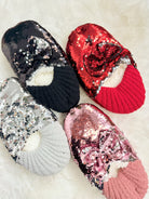 RESTOCK: Sequin Slipper Socks-340 OTHER ACCESSORIES-Simply Southern-Heathered Boho Boutique, Women's Fashion and Accessories in Palmetto, FL