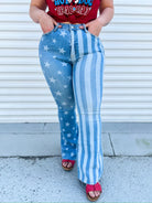 Liberty Flares by Judy Blue-190 Jeans-Judy Blue-Heathered Boho Boutique, Women's Fashion and Accessories in Palmetto, FL