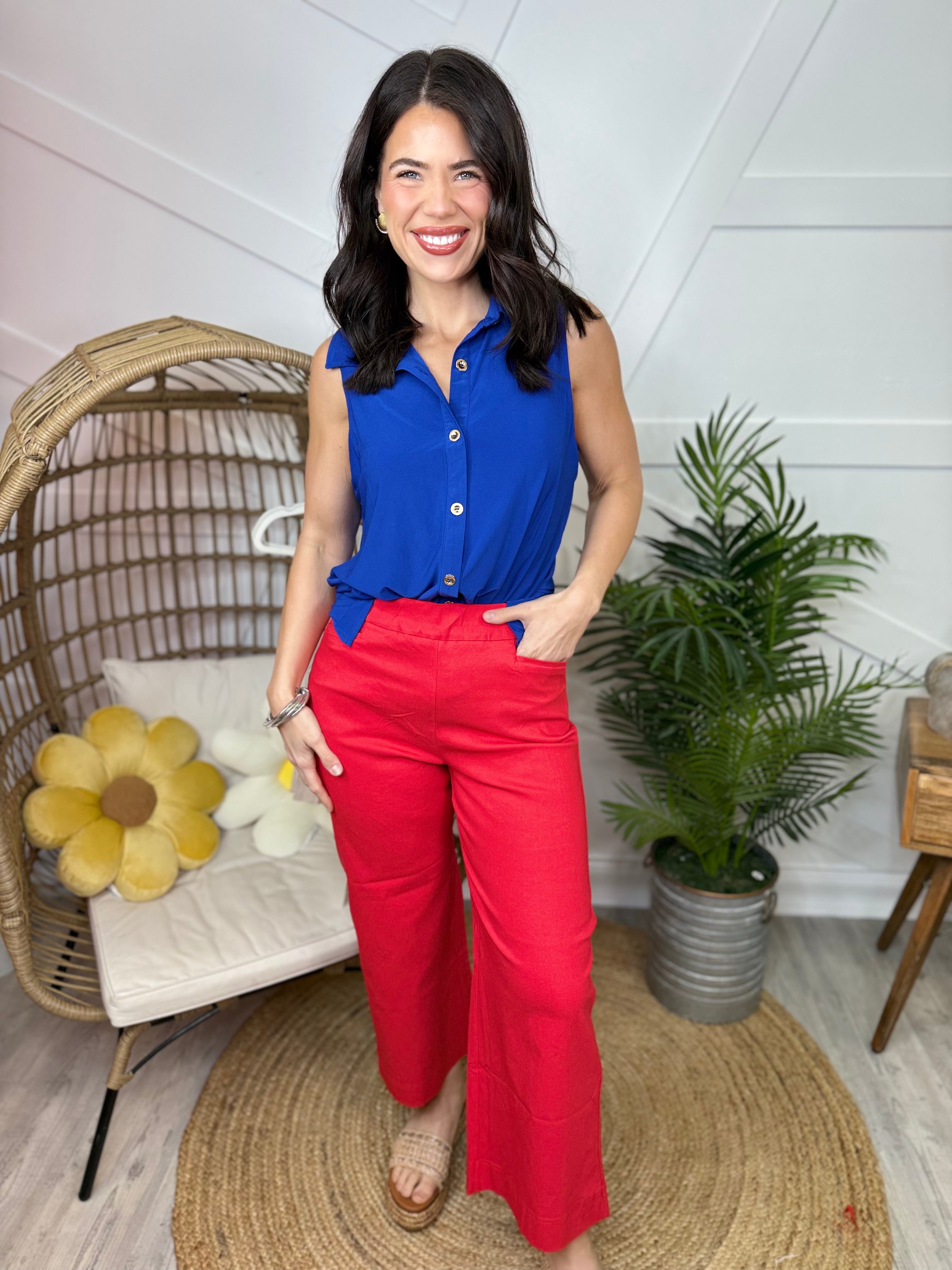 Feel Good Wide Leg Pants-150 PANTS-DEAR SCARLETT-Heathered Boho Boutique, Women's Fashion and Accessories in Palmetto, FL