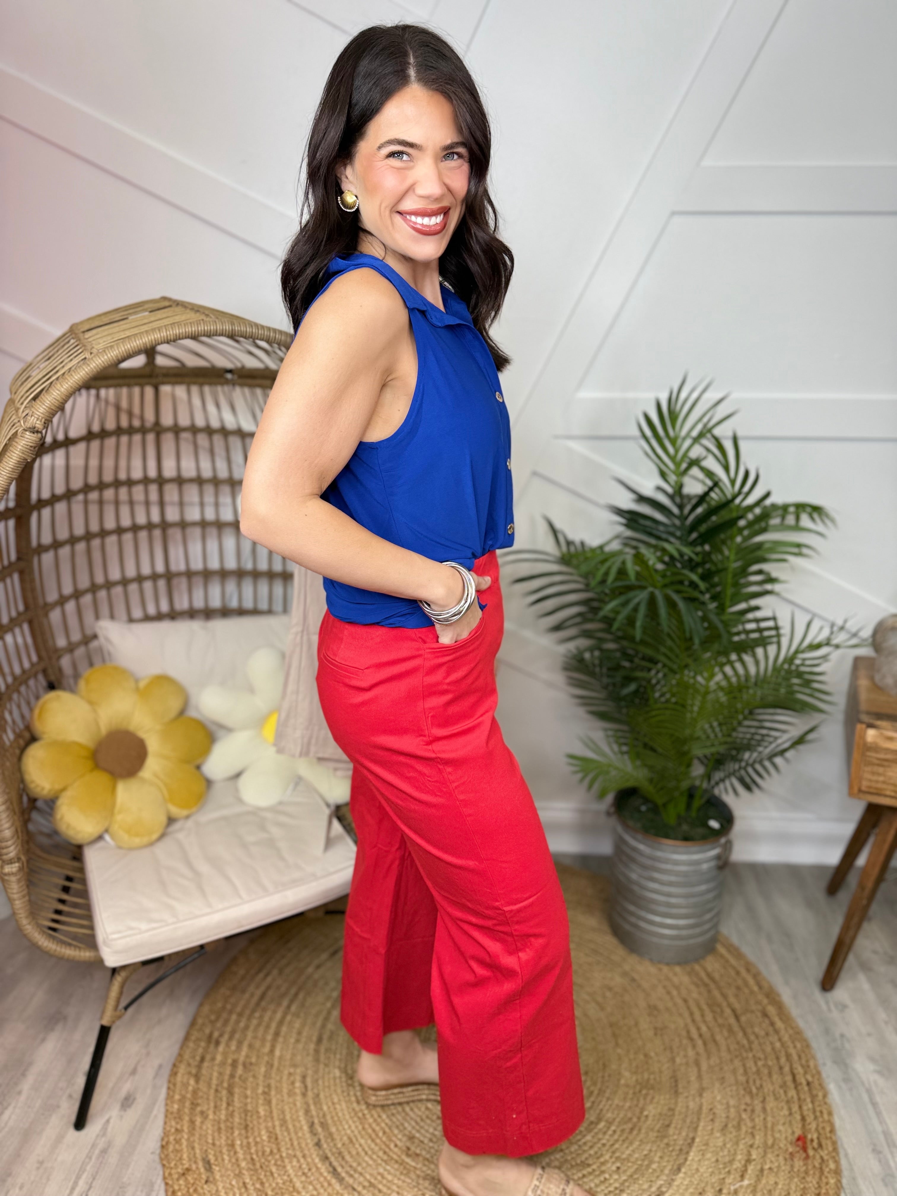 Feel Good Wide Leg Pants-150 PANTS-DEAR SCARLETT-Heathered Boho Boutique, Women's Fashion and Accessories in Palmetto, FL